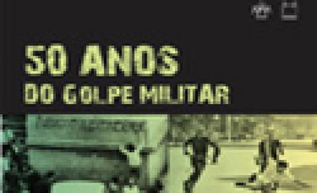 Ensp e Comissão Nacional da Verdade discutem os 50 anos do Golpe Militar. Imagem: Ensp/Fiocruz Imagem do cartaz do evento 50 anos do golpe militar