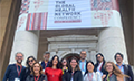 Fiocruz se torna centro articulador da América Latina na The Global Health Network Equipe de profissionais da Fiocruz se reúne para foto em frente a entrada da "The Global Health Network Conference" na Cidade do Cabo