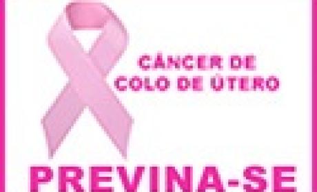 Laço rosa simbolizando o combate ao câncer do colo de utero Campanha de prevenção ao câncer do colo do útero