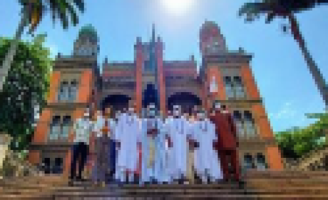 (Foto: Pedro Paulo Gonçalves) Comitiva Ioruba e integrantes da Fiocruz