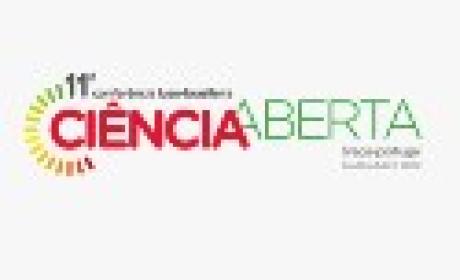 11ª Conferência Luso-Brasileira de Ciência Aberta (Confoa 2020) arte sobre a logo marca do evento