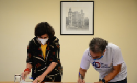 Foto: Peter Iliciev Nísia Trindade assinado o termo de cooperação