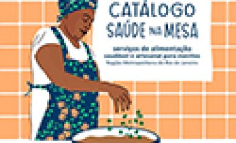 Capa documento mostra o desenho de uma mulher cozinhando 