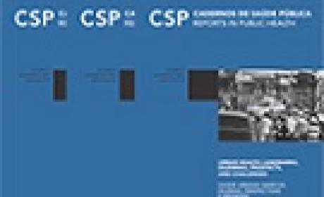 Imagens de capas da revista Cadernos de Saúde Pública