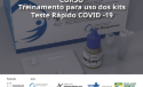 Imagem: Campus Virtual Fiocruz Treinamento para uso dos Kits Teste Rápido Covid-19