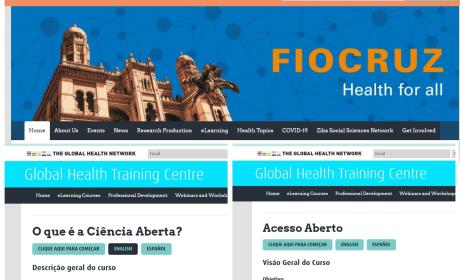 Imagem: divulgação Página da Fiocruz no Global Health Training Centre