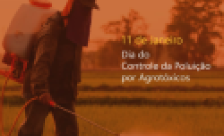 Imagem: Ensp Homem usando agrotóxicos na plantação