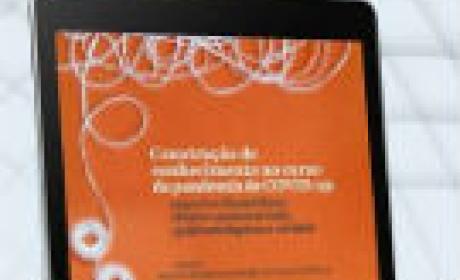 Imagem: divulgação Capa do e-book Construção de conhecimento no curso da pandemia de Covid-19: aspectos biomédicos, clínico-assistenciais