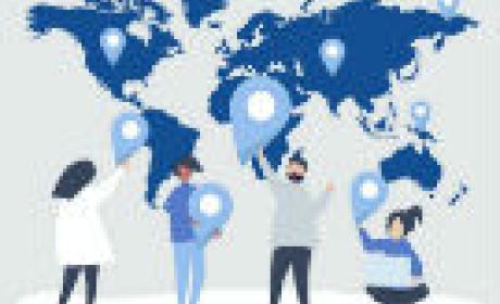 Imagem: Campus Virtual Fiocruz Mapa do mundo