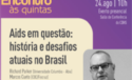 Imagem: COC Encontro às Quintas - Aids em questão: história e desafios atuais do Brasil