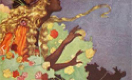 Imagem: COC Desenho de uma mulher olhando para uma criança