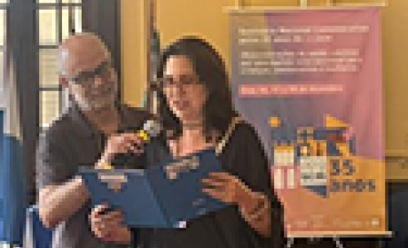 Os coordenadores do Seminário, Marcos Nascimento e Corina Mendes agradeceram a todos os que contribuíram com os 35 anos do PPGSCM  