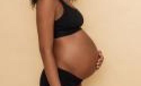 Barriga de uma mulher grávida