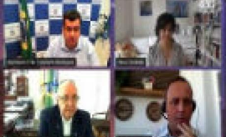 Imagem: divulgação Participantes da webconferência