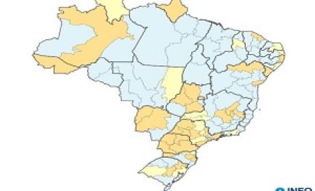 Imagem: InfoGripe Mapa do Brasil