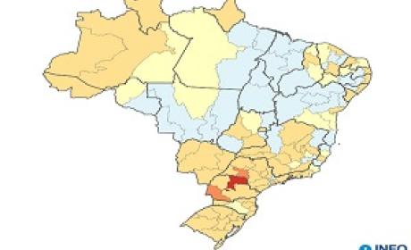 Imagem: InfoGripe Mapa do Brasil