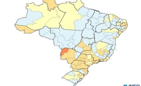 Imagem: InfoGripe Mapa do Brasil