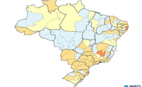 Imagem: InfoGripe Mapa do Brasil