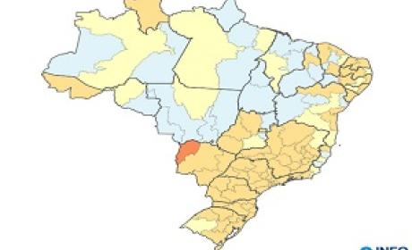 Imagem: InfoGripe Mapa do Brasil