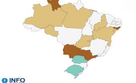 Imagem: InfoGripe Mapa do Brasil
