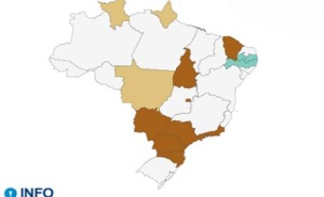 Imagem: InfoGripe Mapa do Brasil