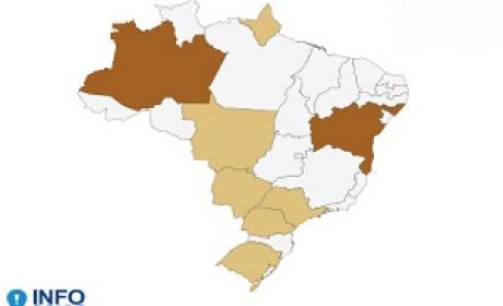 Imagem: InfoGripe Fiocruz Mapa do Brasil