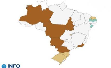 Imagem: InfoGripe Mapa do Brasil