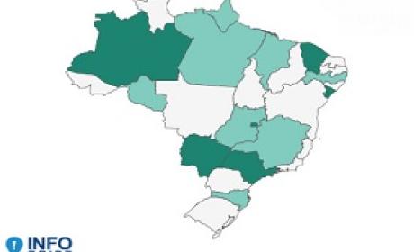 Imagem: InfoGripe Mapa do Brasil