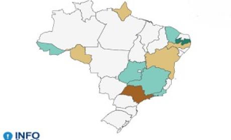 Imagem: InfoGripe Mapa do Brasil
