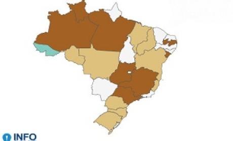 Imagem: InfoGripe Mapa do Brasil