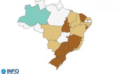 Imagem: InfoGripe Mapa do Brasil