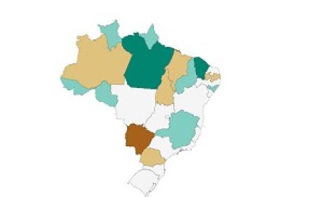 Imagem: Boletim InfoGripe Mapa do Brasil