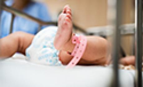 Bebê recém-nascido no hospital
