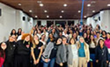 Enfermeiros reunidos durante encontro