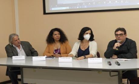 Foto: Rafaella Santanna (Multimeios/Icict/Fiocruz) Paulo Gadelha, Luciana Servo, Cristiani Machado, Rodrigo Murtinho