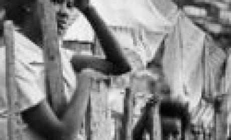 Foto de Leeds de meninas na favela do Urubu, no Rio
