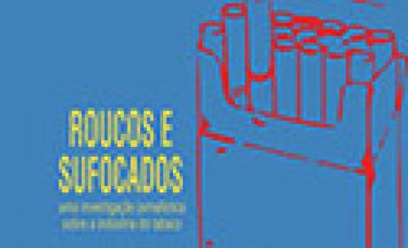Imagem: Ensp Desenho de um maço de cigarro e a frase roucos e sufocados