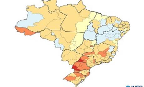 Imagem: InfoGripe Mapa do Brasil