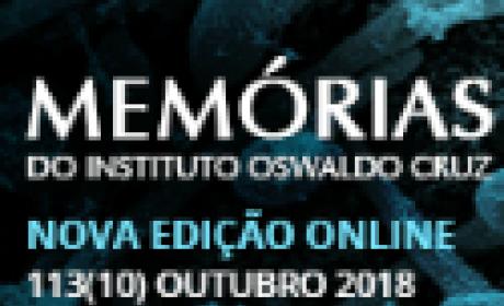 Arte de divulgação da revista Memórias do IOC Arte de divulgação da revista Memórias do IOC