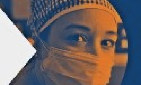 Imagem: Divulgação Detalhe da arte de divulgação mostra rosto de profissional de saúde