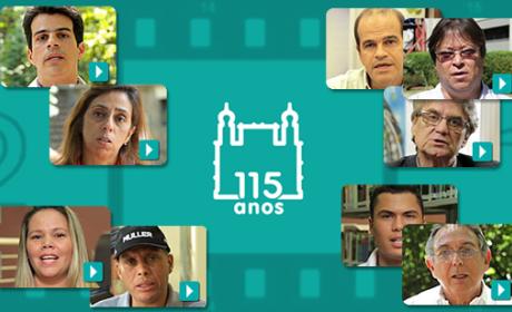 Arte com miniaturas dos entrevistados no vídeo