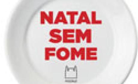 Imagem: Ação da Cidadania Prato com a frase Natal sem Fome