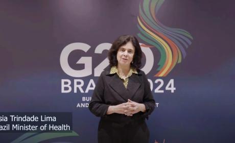 Ministra da saúde, Nísia Trindade, dá depoimento sobre o marco da TGHN. 