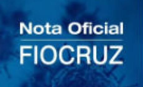Imagem: divulgação Nota oficial Fiocruz