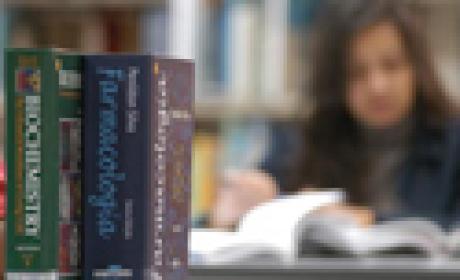 Foto: Paulo Rodino/ Fiocruz Multimagens Vulto de uma mulher folheia um livro numa biblioteca