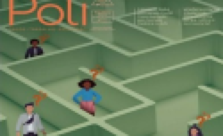 Imagem: EPSJV Desenho de quatro pessoas separadas perdidas e um labirinto