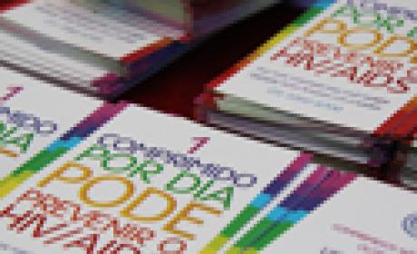 Imagem: site Prep Brasil Cartilha com a frase um comprimido pode prevenir o HIV Aids