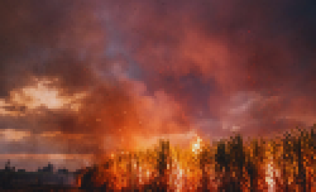 Imagem: Observatório Clima e Saúde Floresta pegando fogo