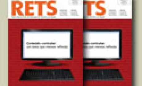 Capa da revista RETS mais recente Capa da revista traz um computador na frente