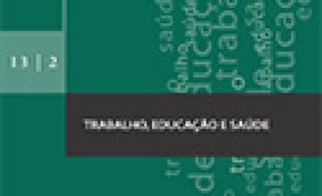 Revista pode ser acessada na íntegra na base de dados Scielo (Imagem: Ensp) Capa da revista trabalho, educação e saúde
